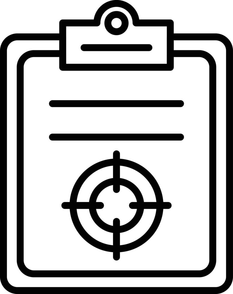 Target Outline Icon vector