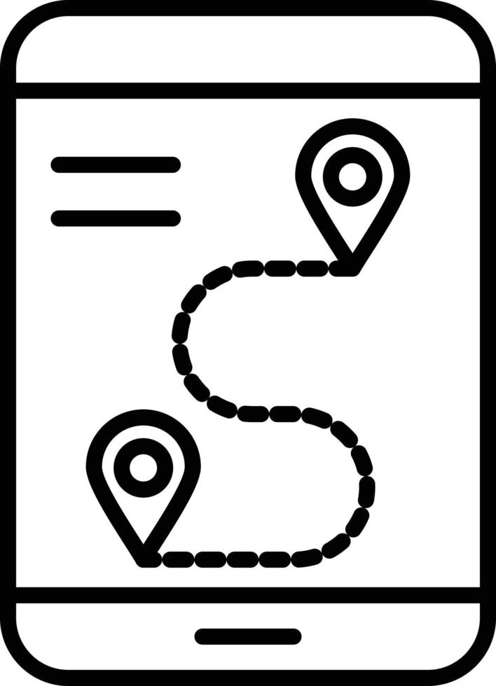 Gps Outline Icon vector