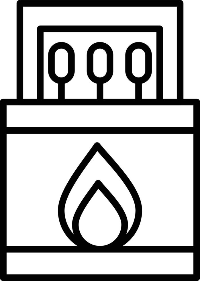 Matches Outline Icon vector