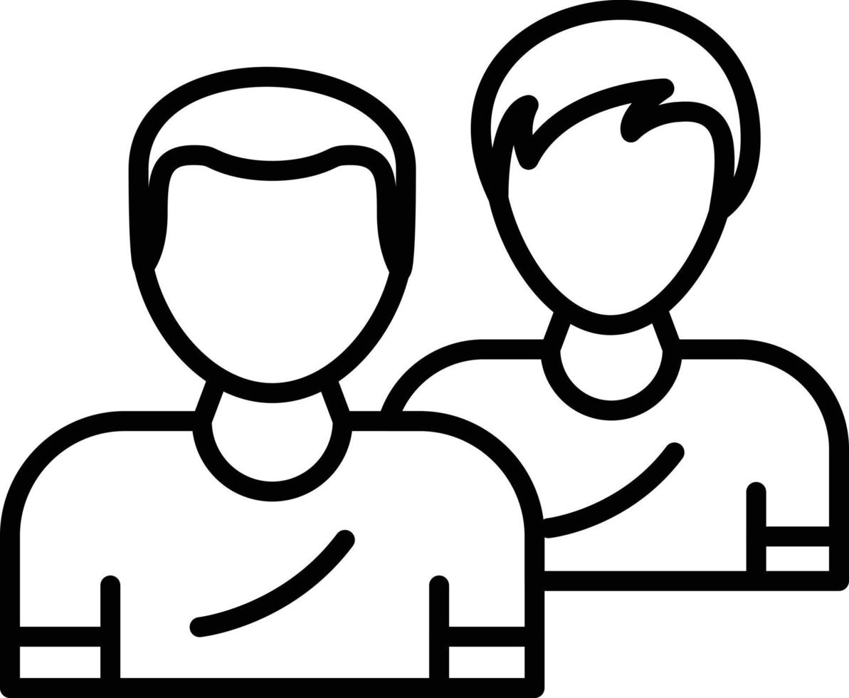 Followers Outline Icon vector