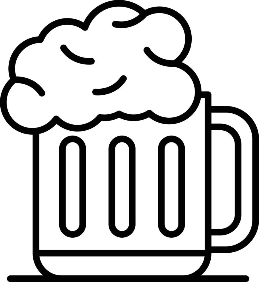 Beer Outline Icon vector