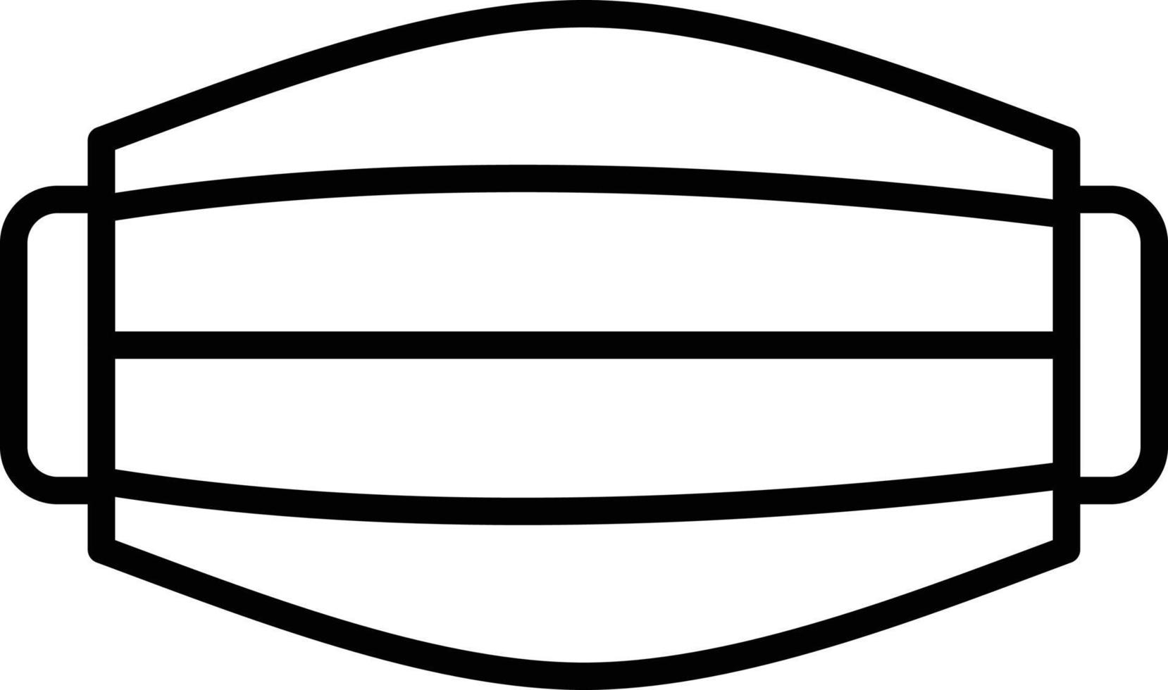 Mask Outline Icon vector