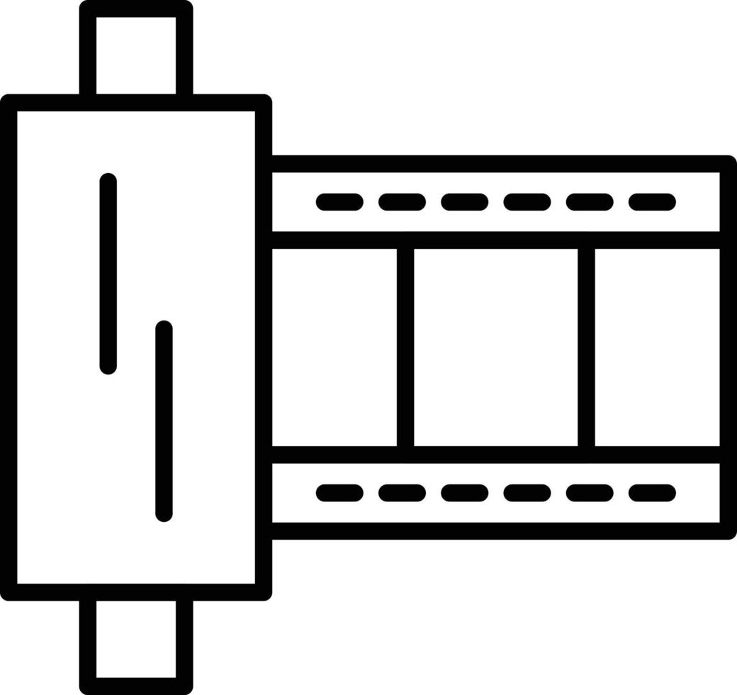 Film Strip Outline Icon vector