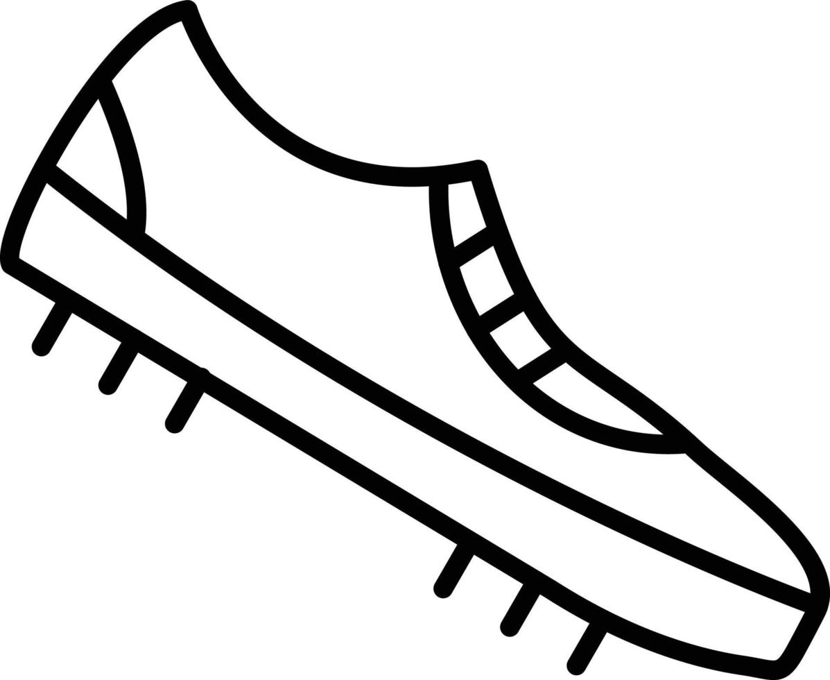 icono de contorno de zapato vector