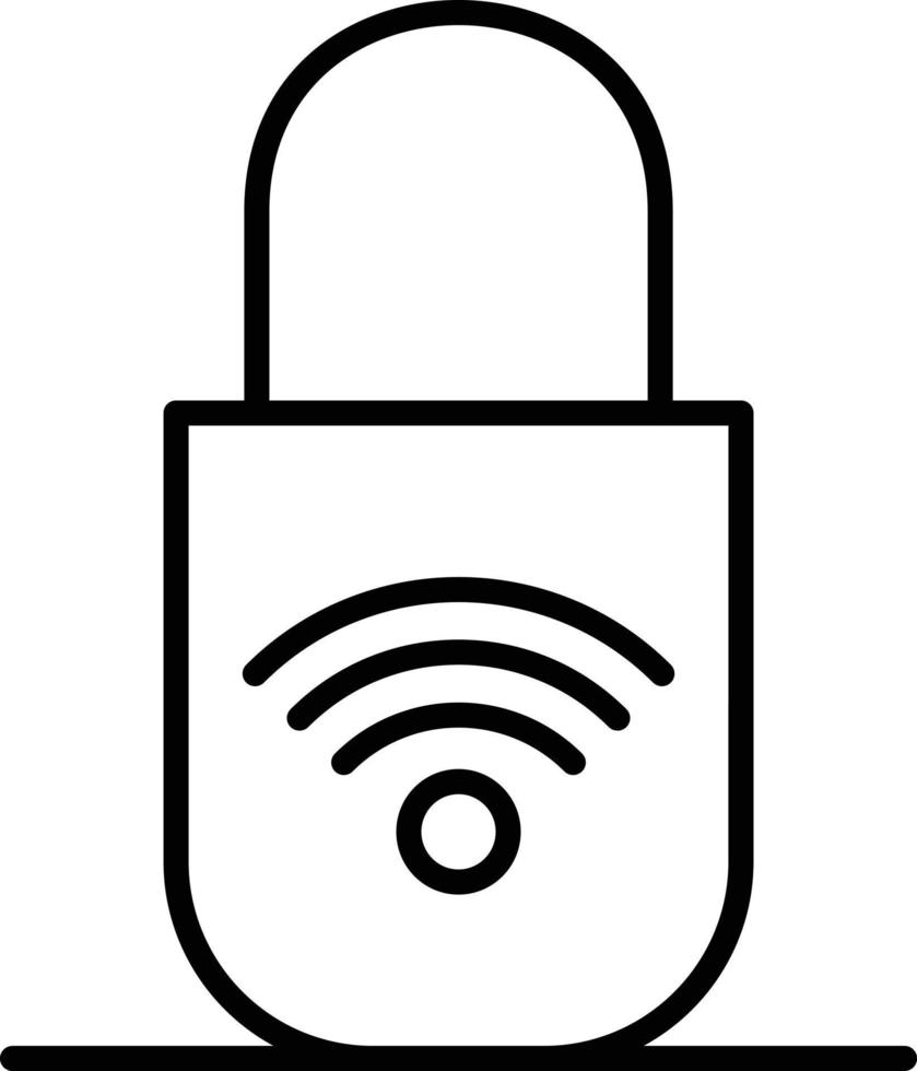Secure Outline Icon vector