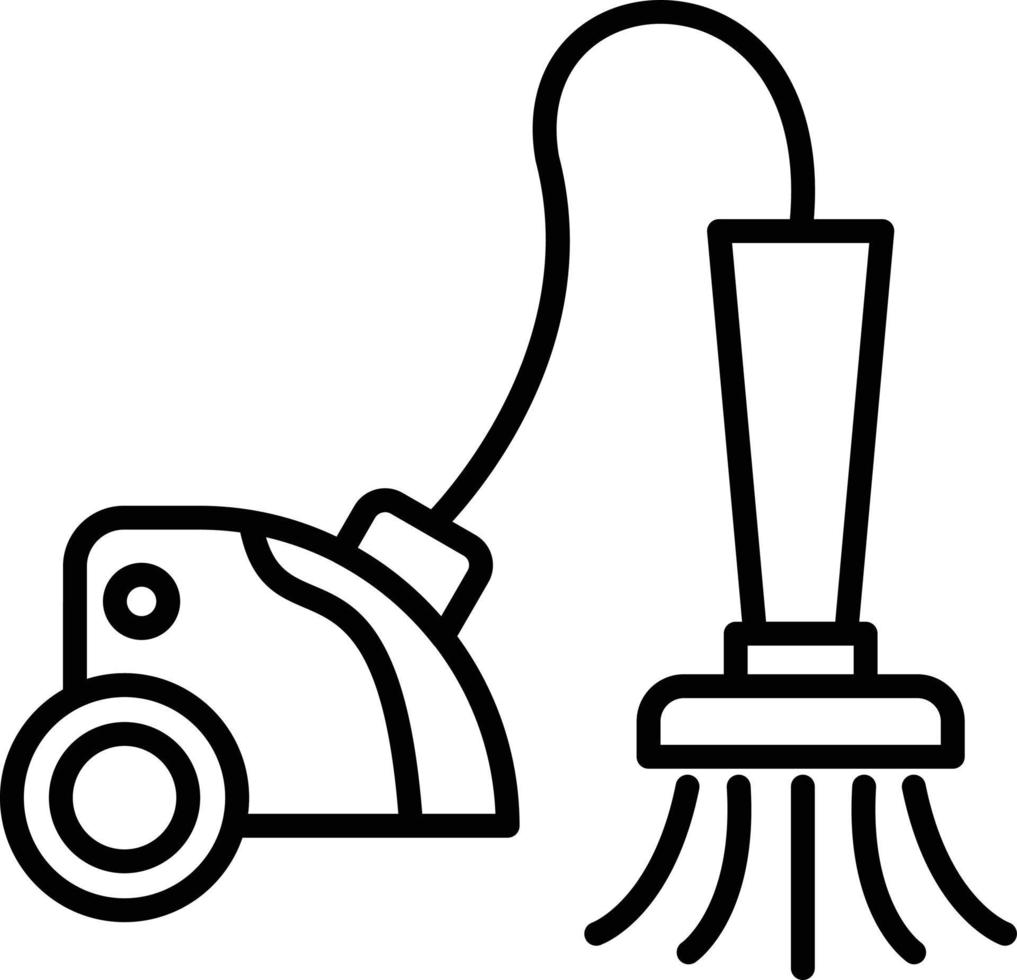 Vacuum Cleaner Outline Icon vector