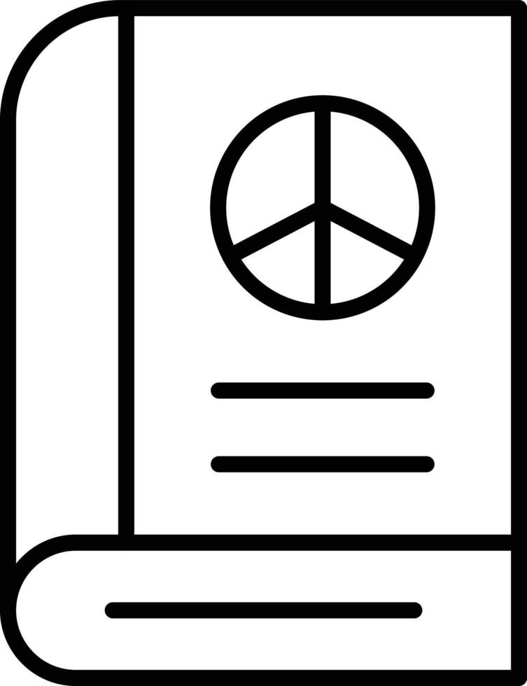 Book Outline Icon vector