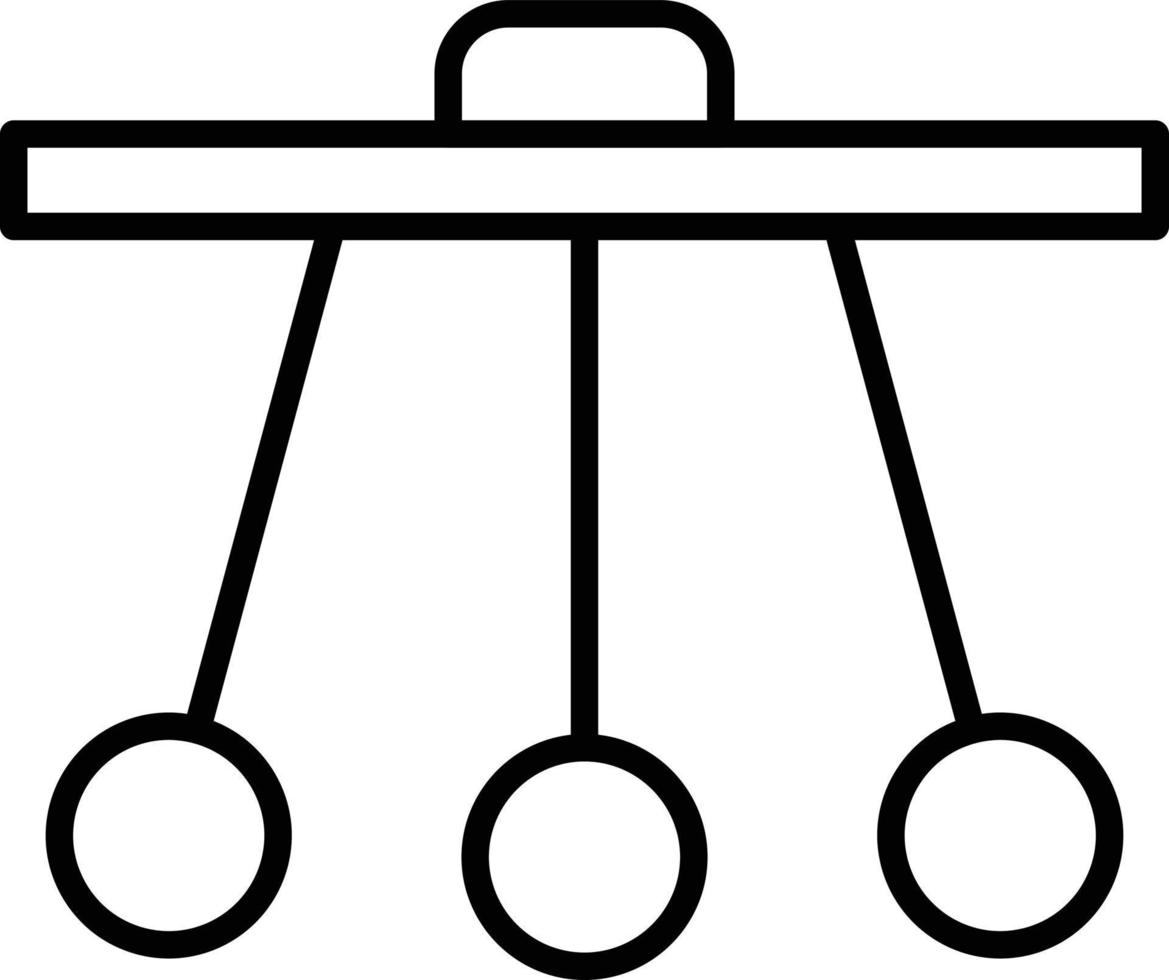 Pendulum Outline Icon vector