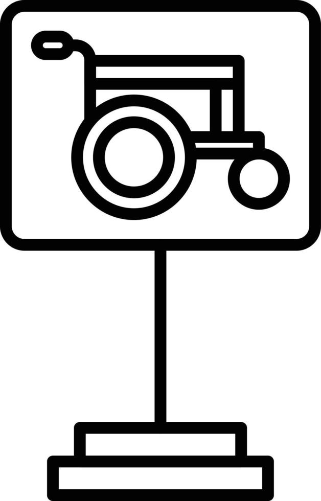 Parking Outline Icon vector