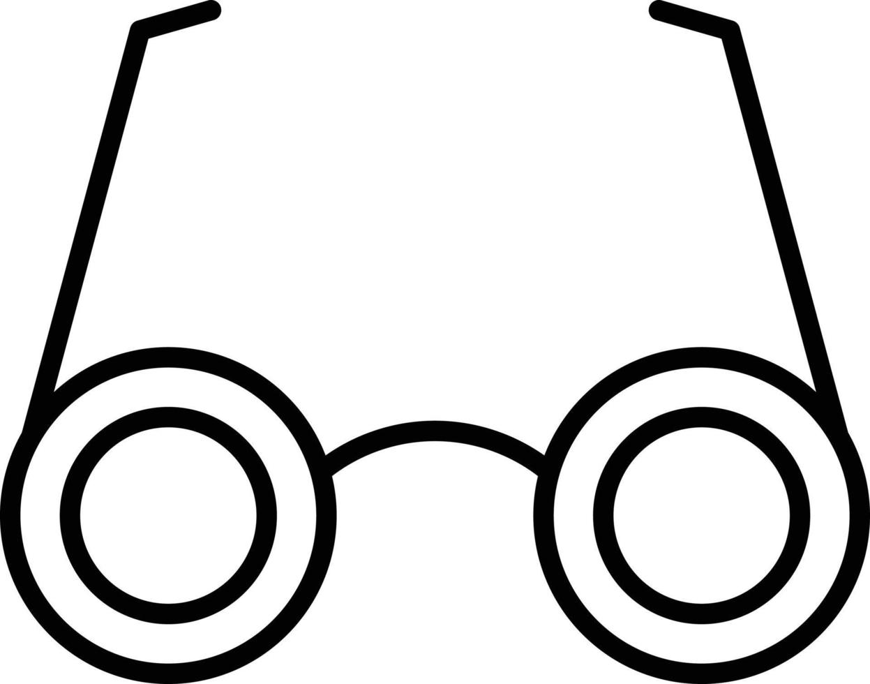 Eyeglasses Outline Icon vector