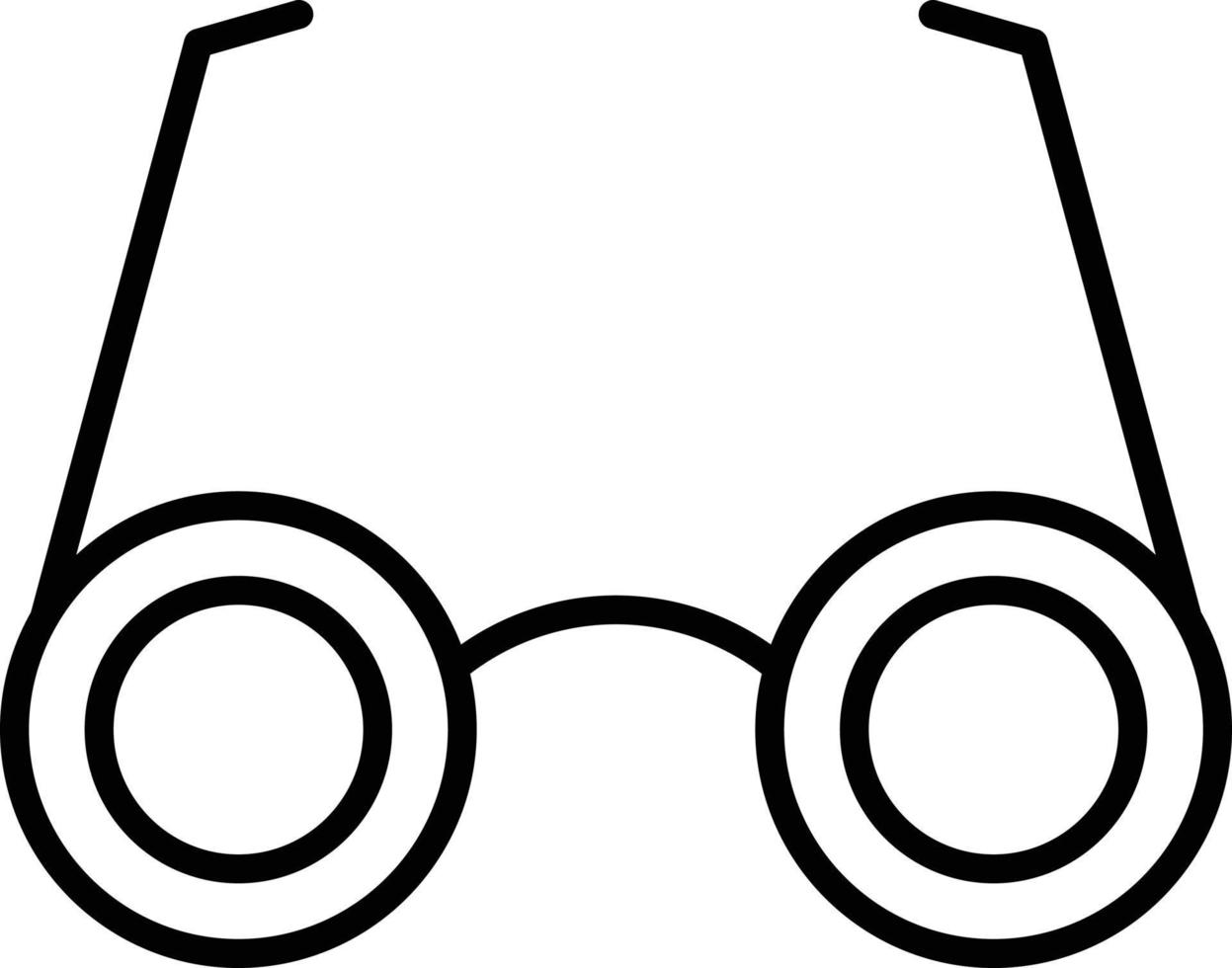 Eyeglasses Outline Icon vector