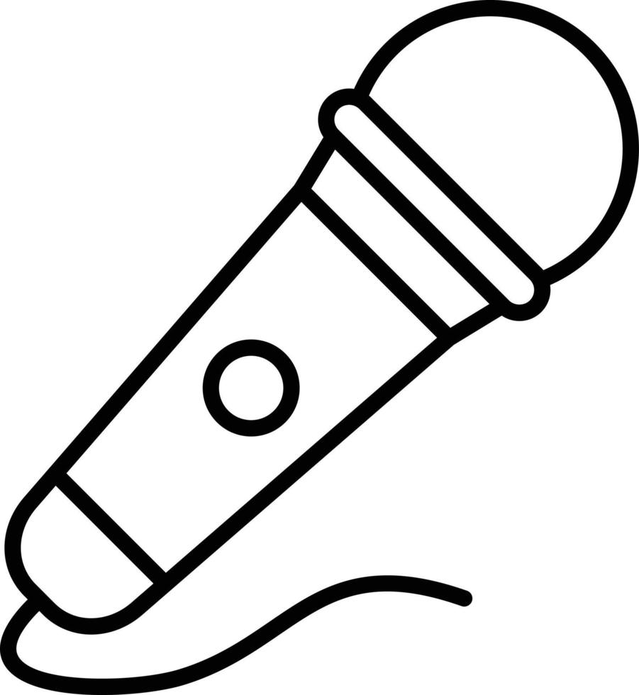 Karaoke Outline Icon vector