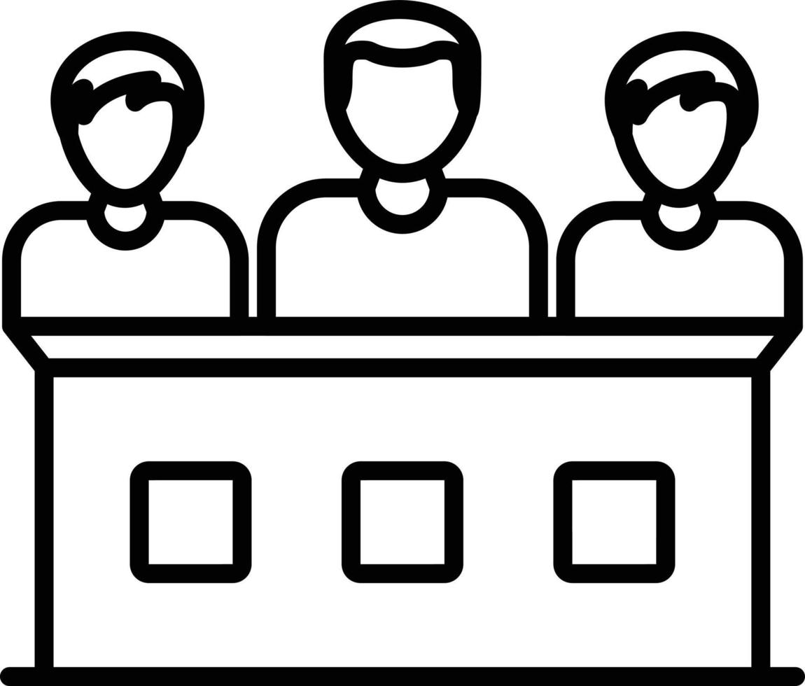 Contest Outline Icon vector