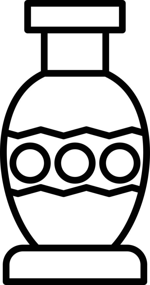 Vase Outline Icon vector