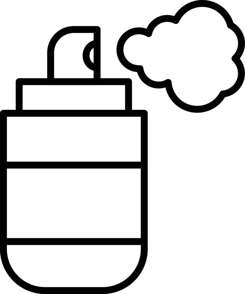 Spray Can Outline Icon vector