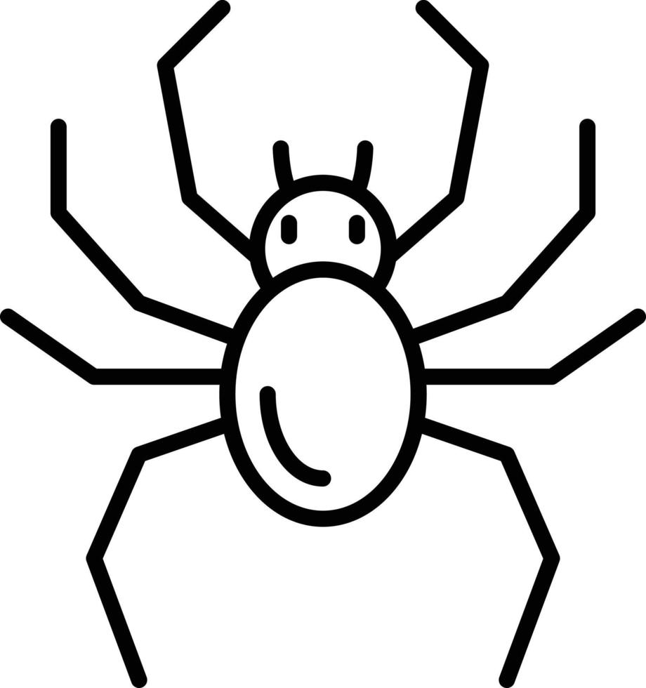 Spider Outline Icon vector