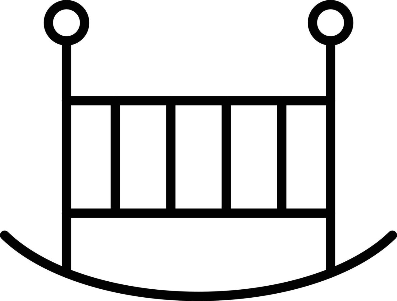 Cradle Outline Icon vector