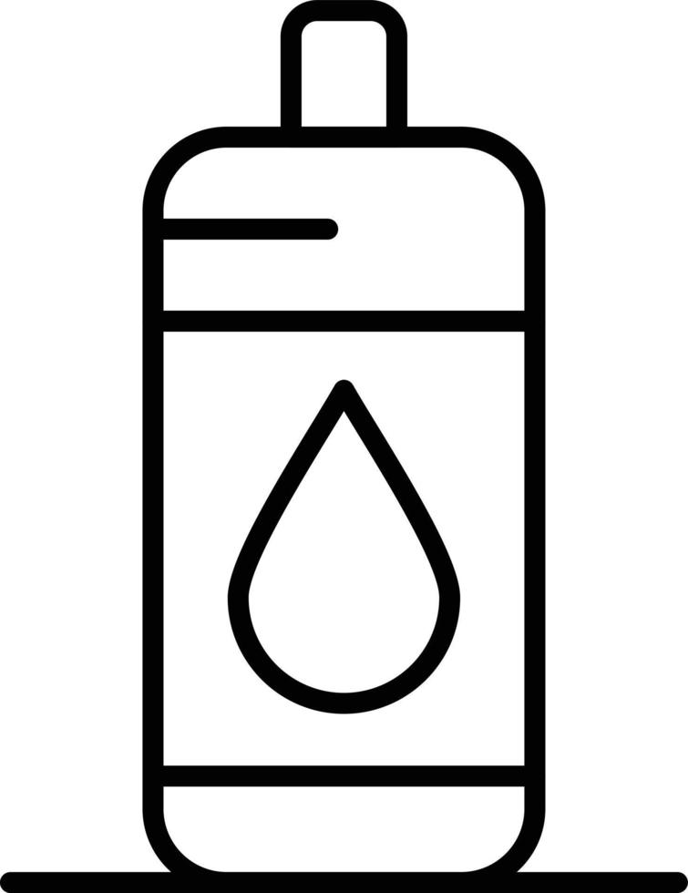 Water Bottle Outline Icon vector
