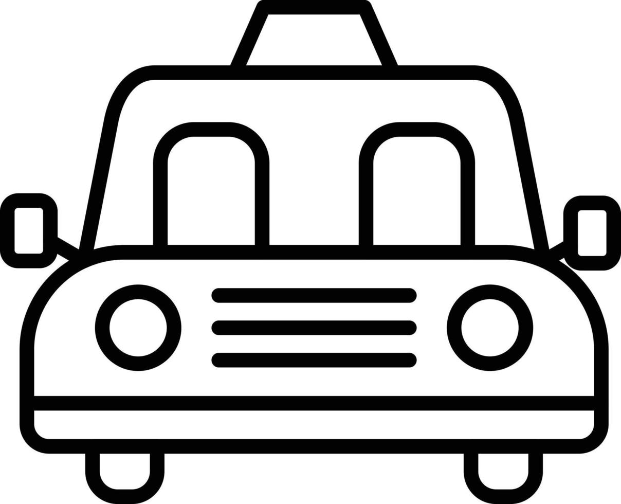 Taxi Outline Icon vector
