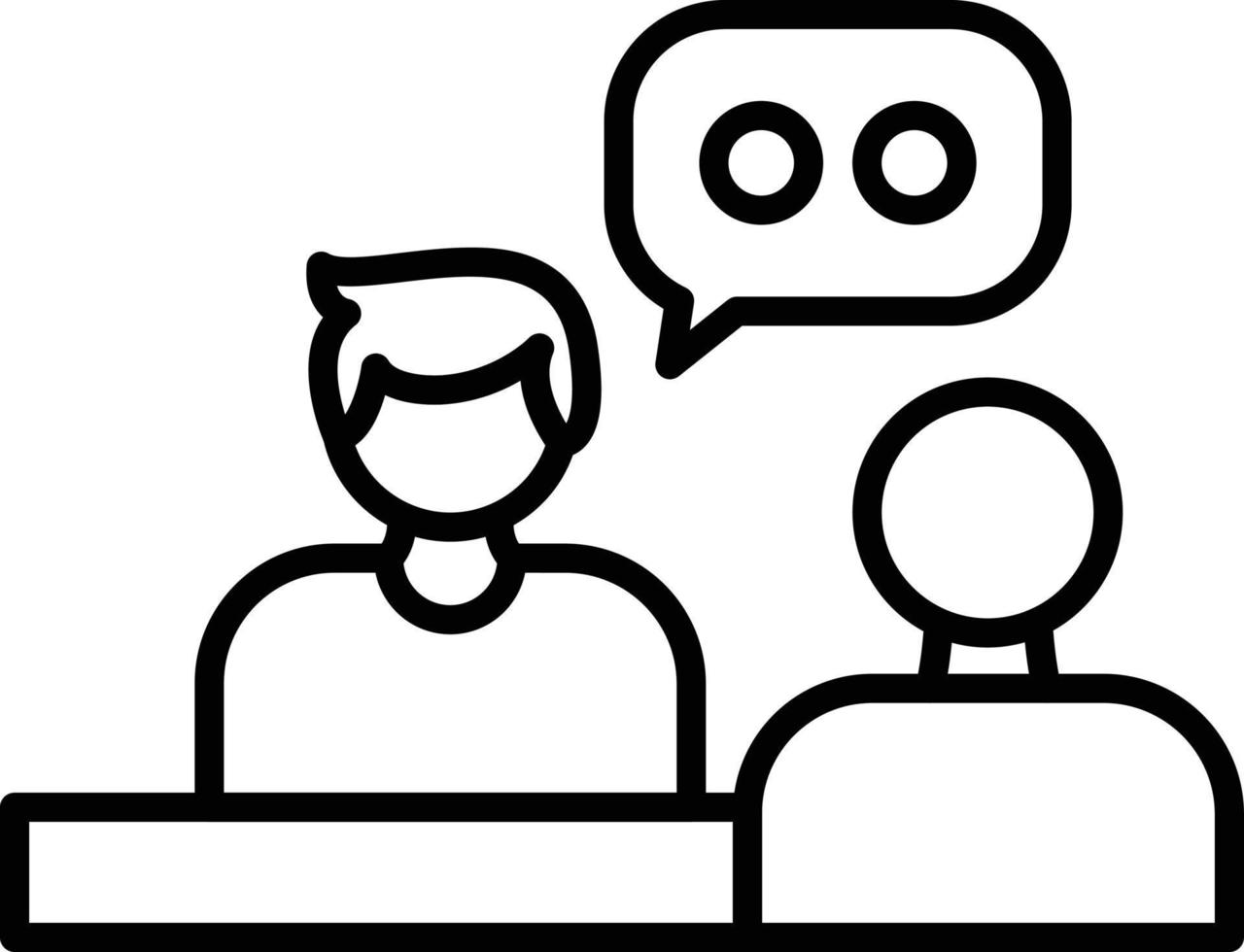 Interview Outline Icon vector