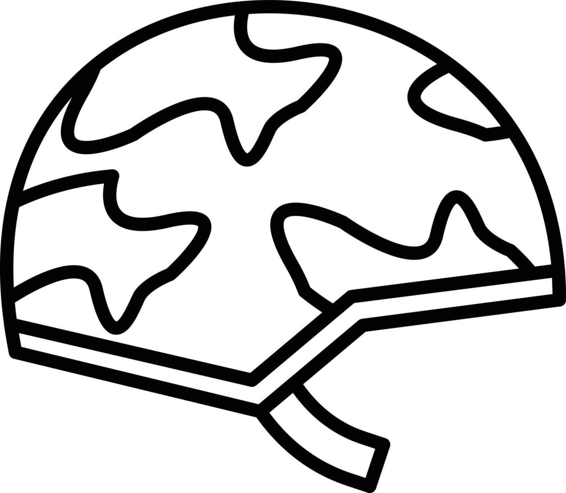 Helmet Outline Icon vector