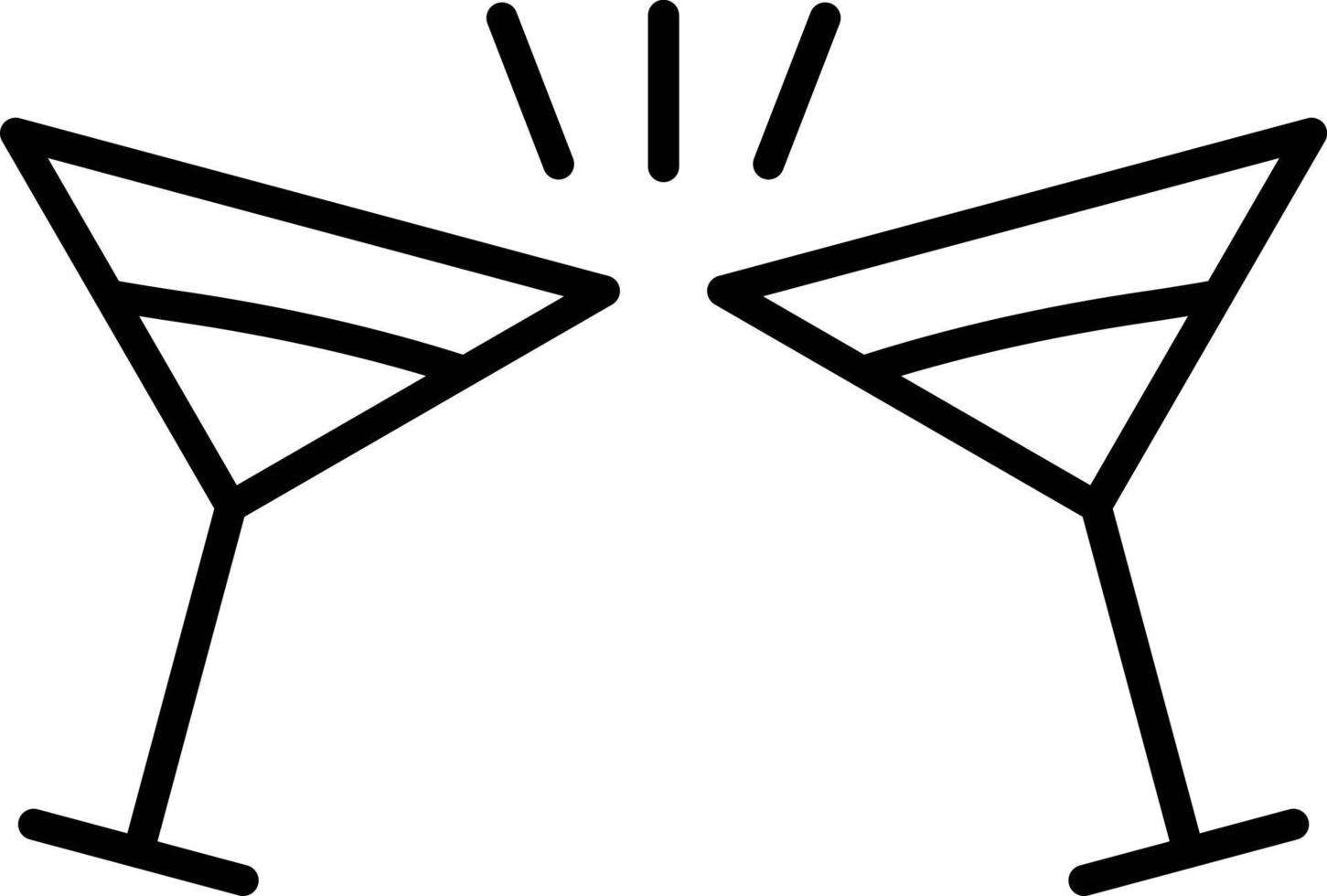 Toast Outline Icon vector