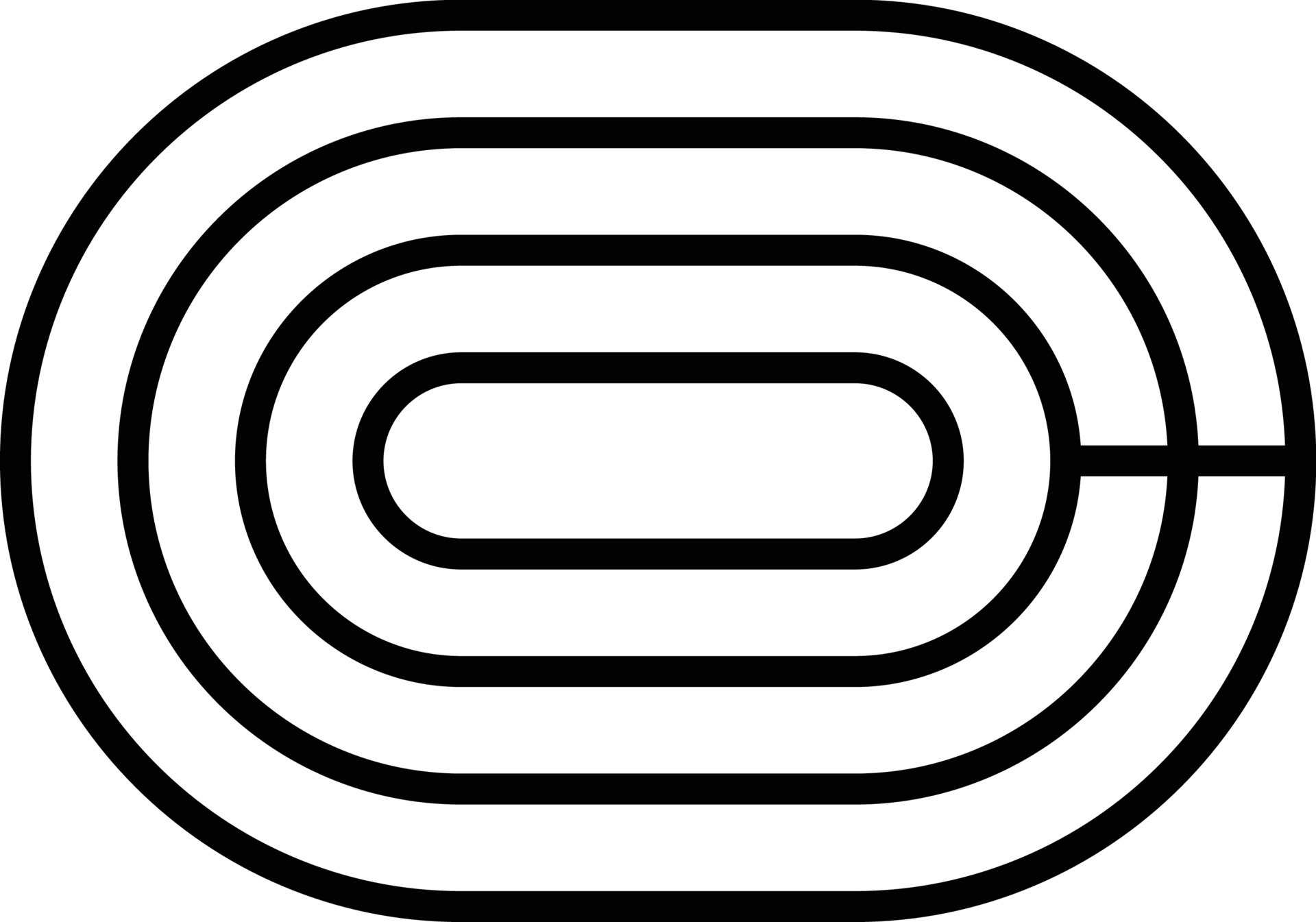 Running Track Outline Icon 9243640 Vector Art at Vecteezy