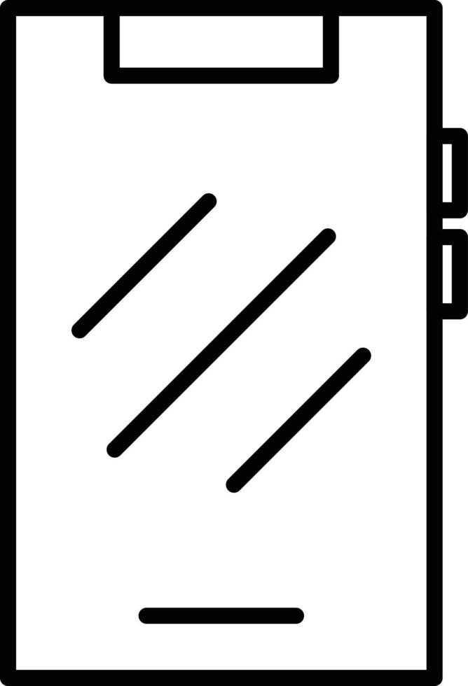Smartphone Outline Icon vector