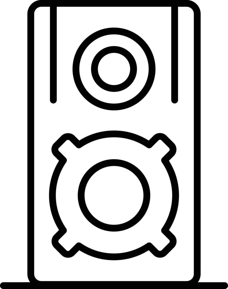 Speaker Outline Icon vector