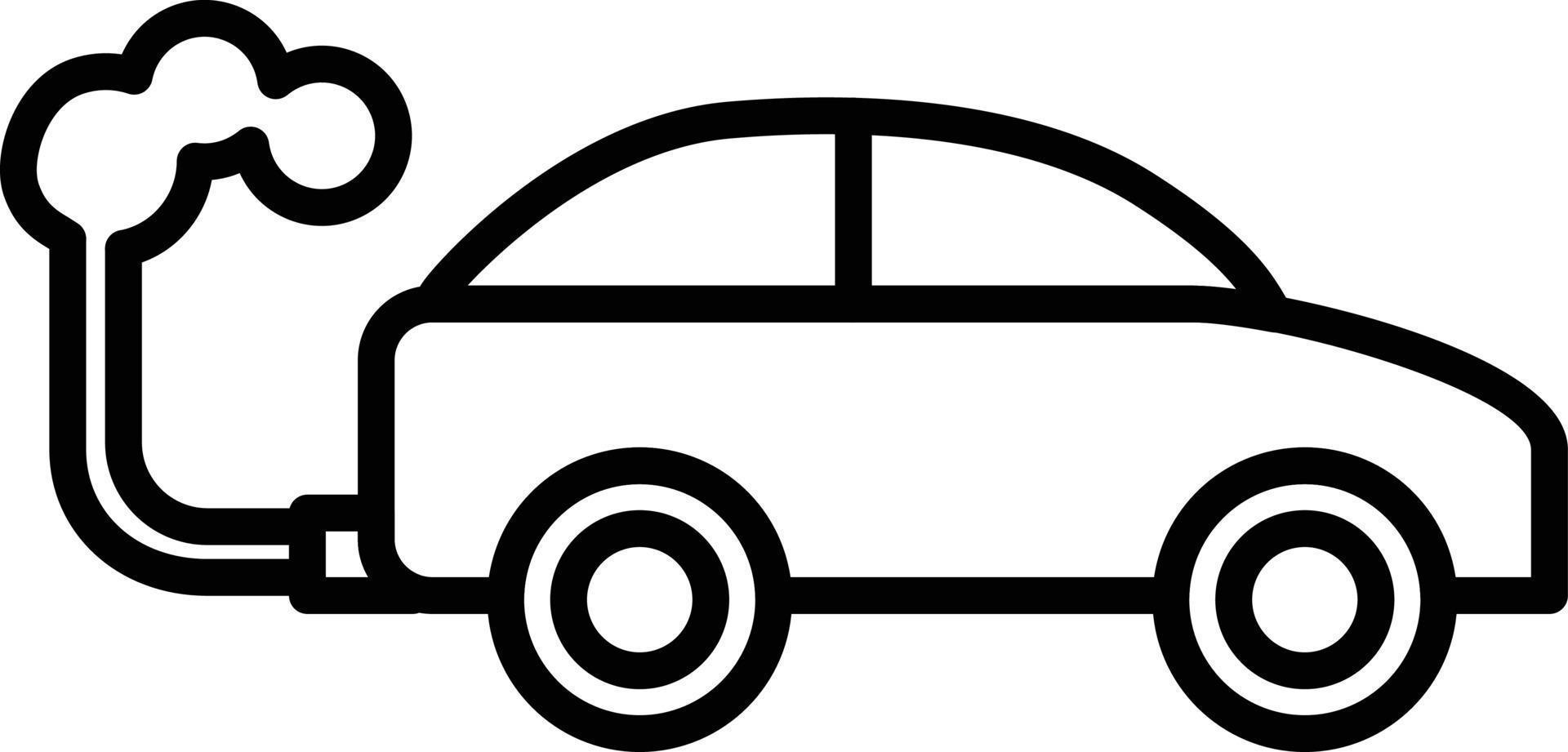 icono de contorno de coche vector