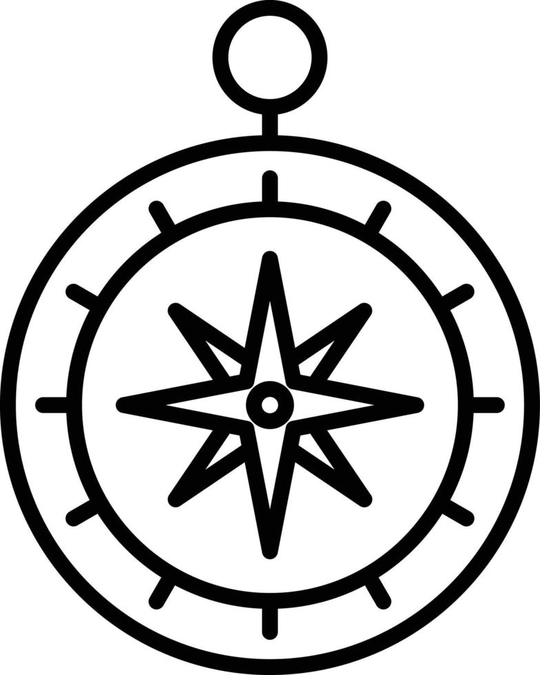 Compass Outline Icon vector