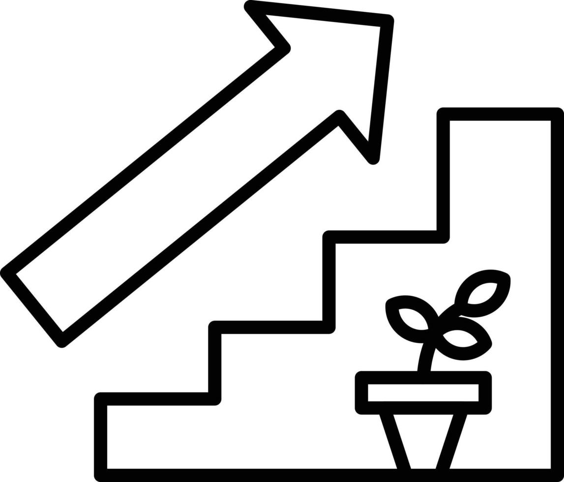 Stairs Outline Icon vector