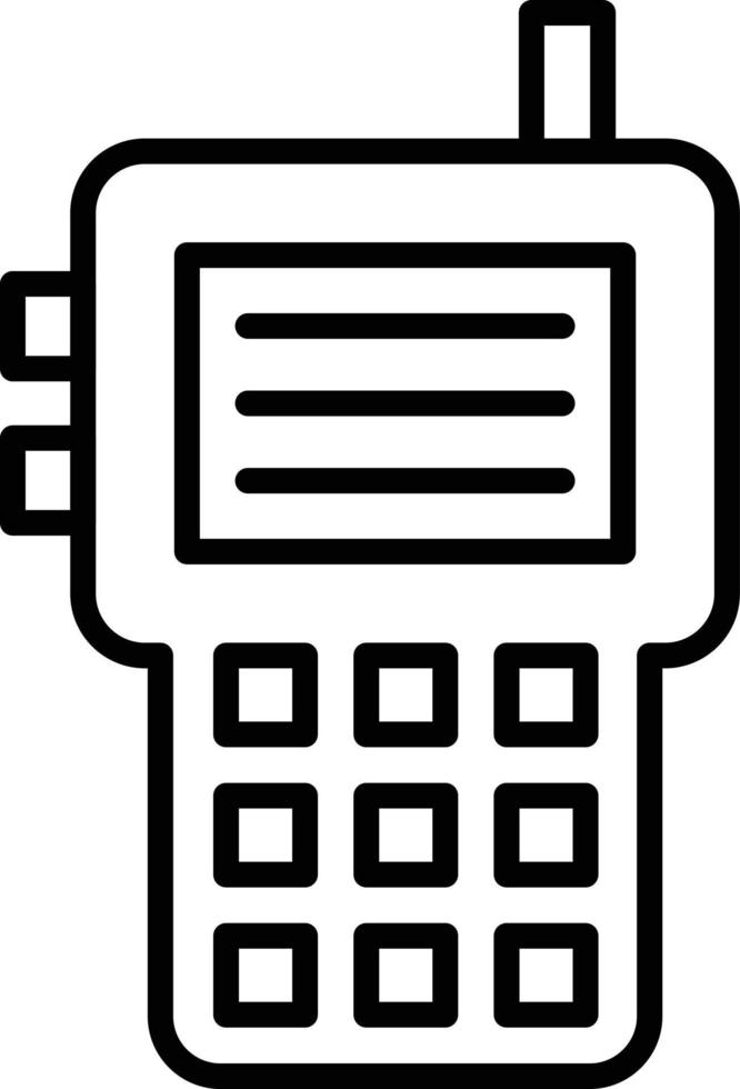 Walkie Talkie Outline Icon vector