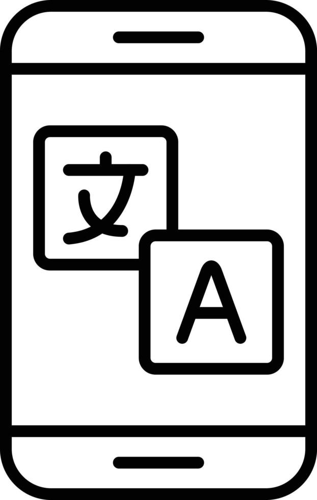 Translate Outline Icon vector