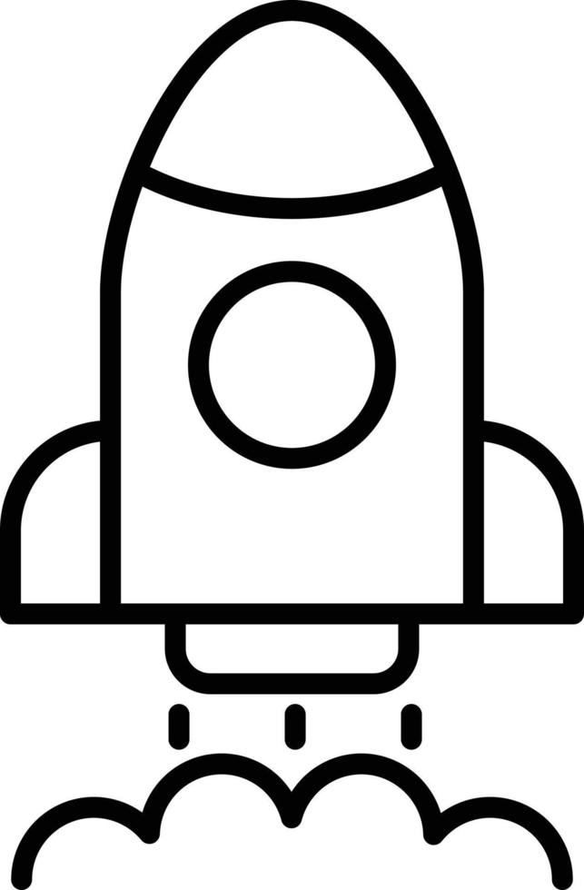 Launch Outline Icon vector