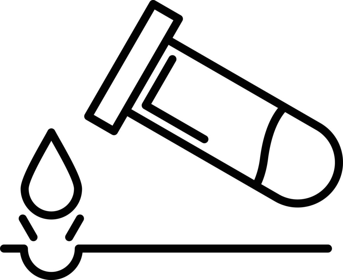 Corrosive Outline Icon vector