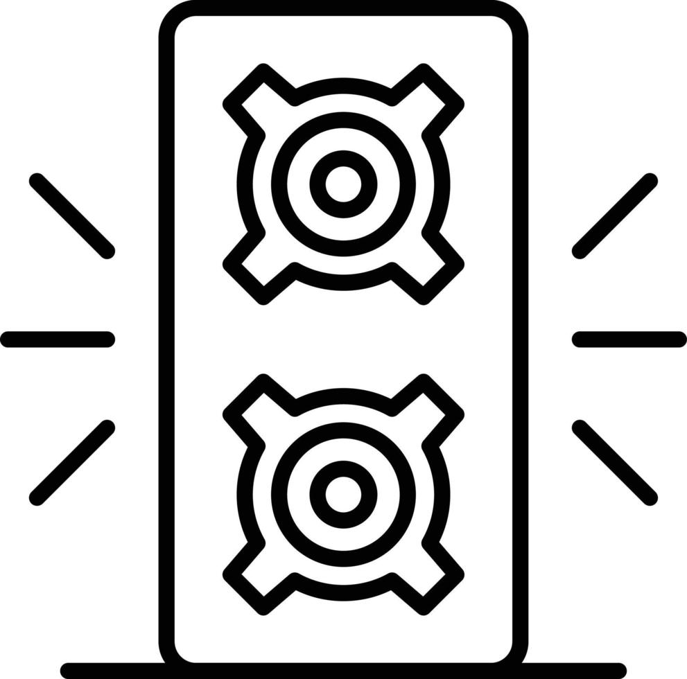 Speaker Outline Icon vector