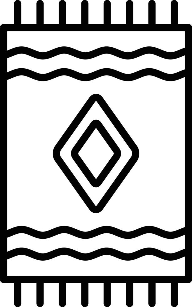 Carpet Outline Icon vector