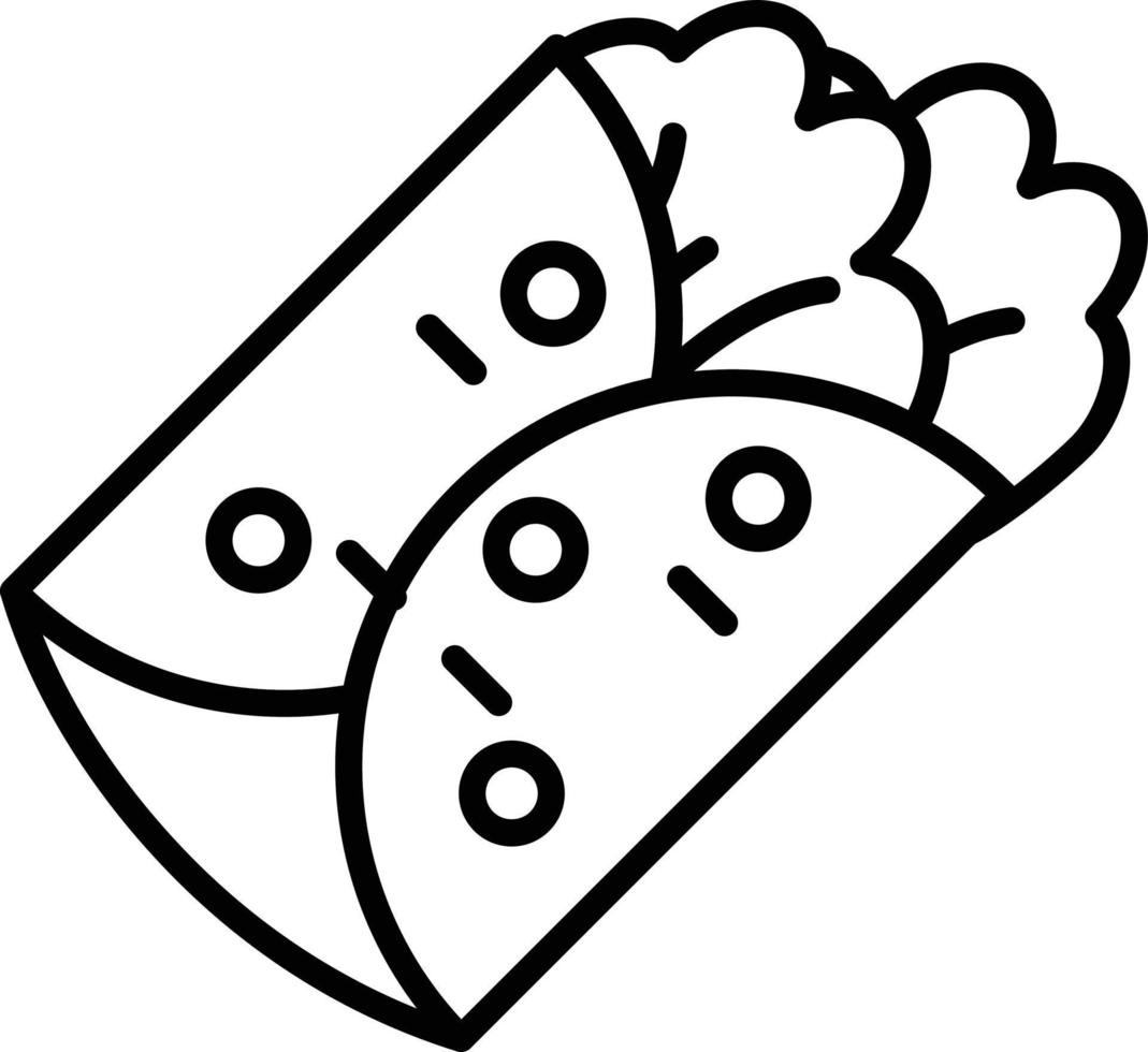 Kebab Outline Icon vector