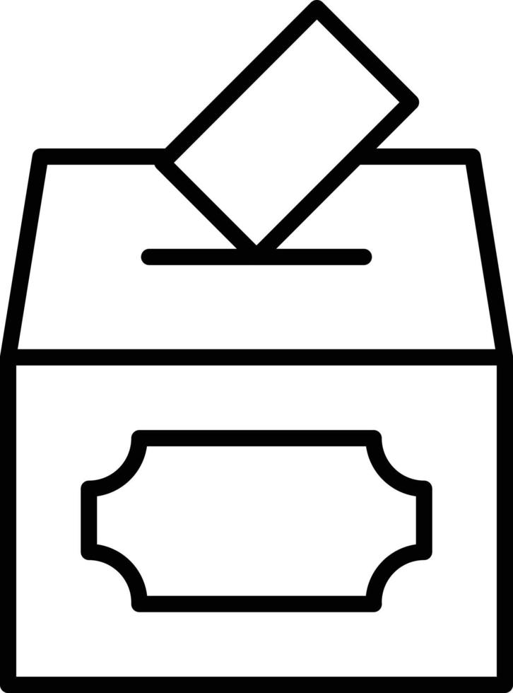 Voting Outline Icon vector