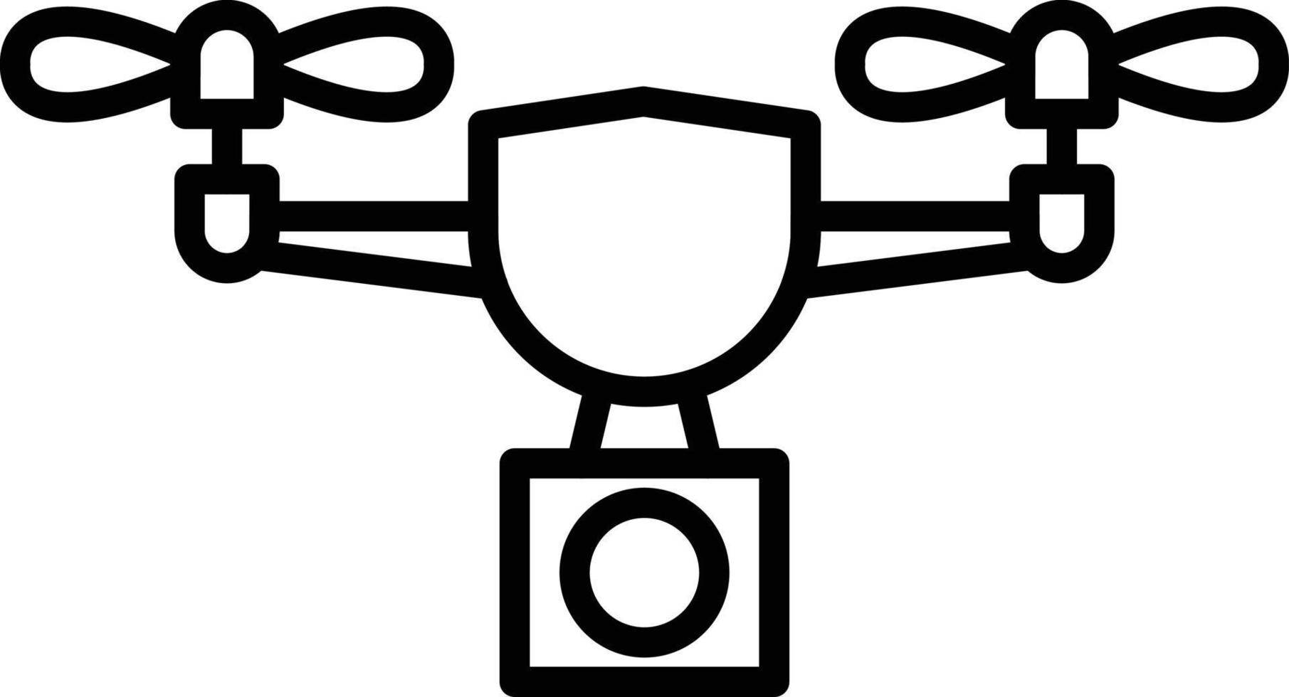 Drone Outline Icon vector