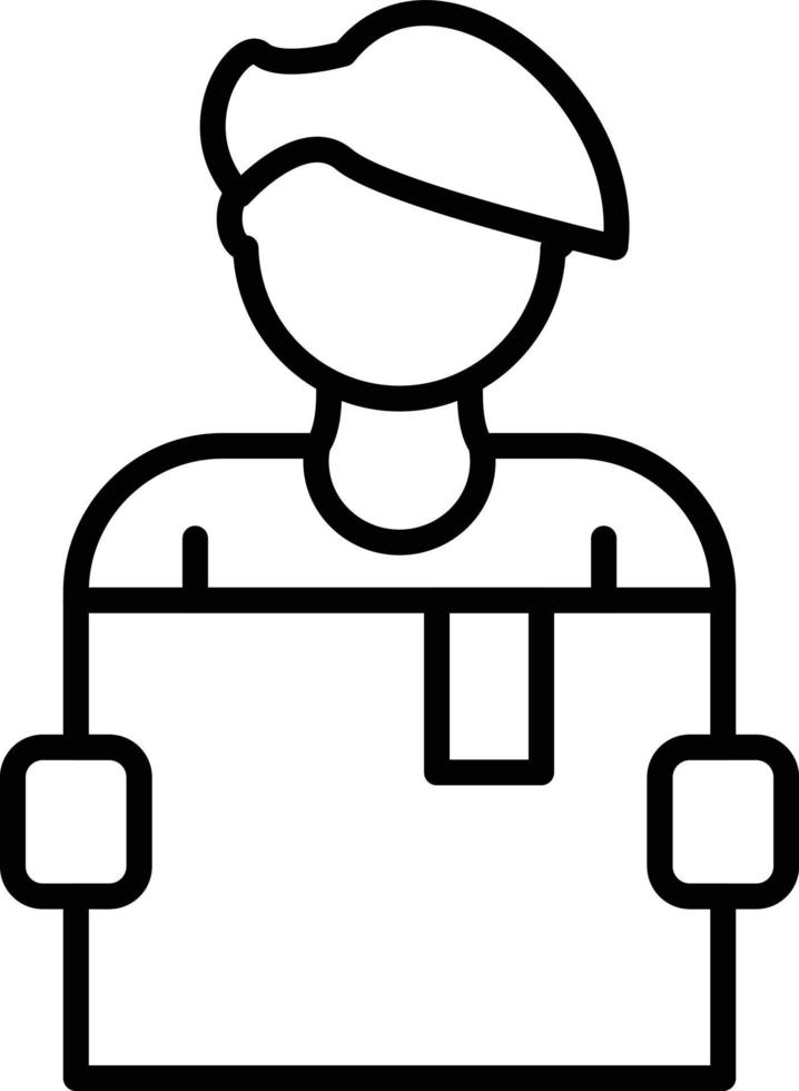 Courier Outline Icon vector