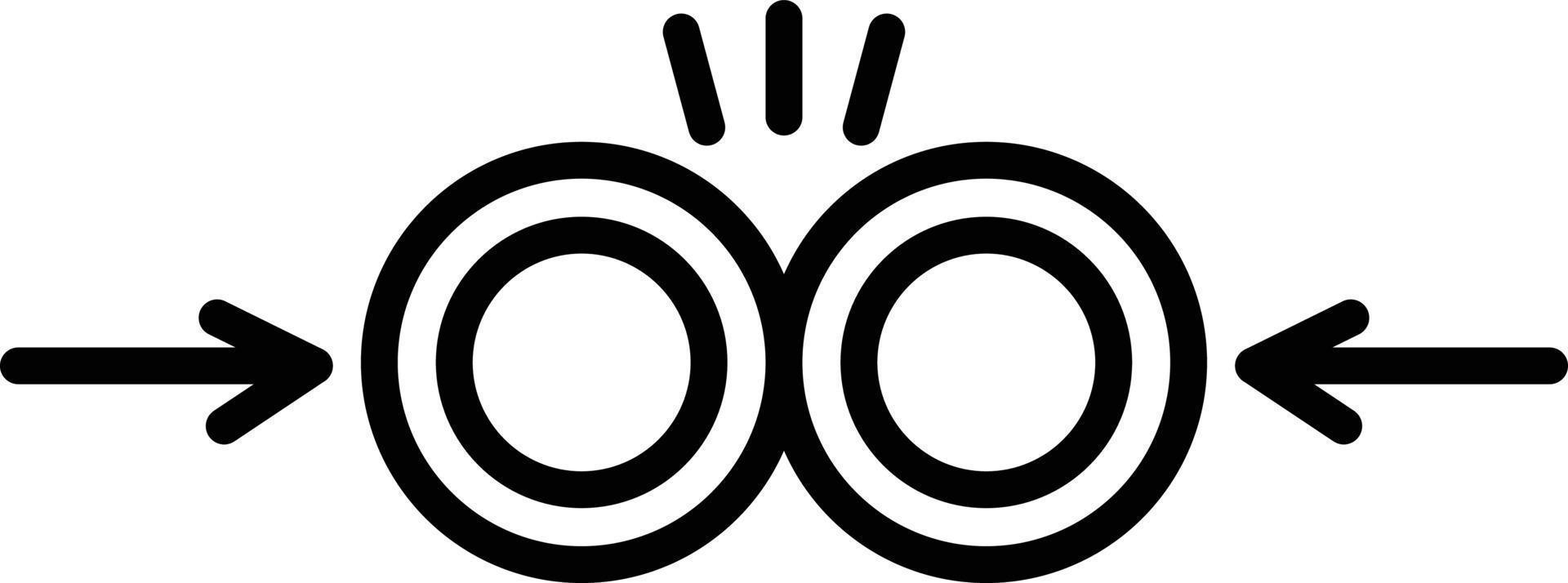 Collision Outline Icon vector