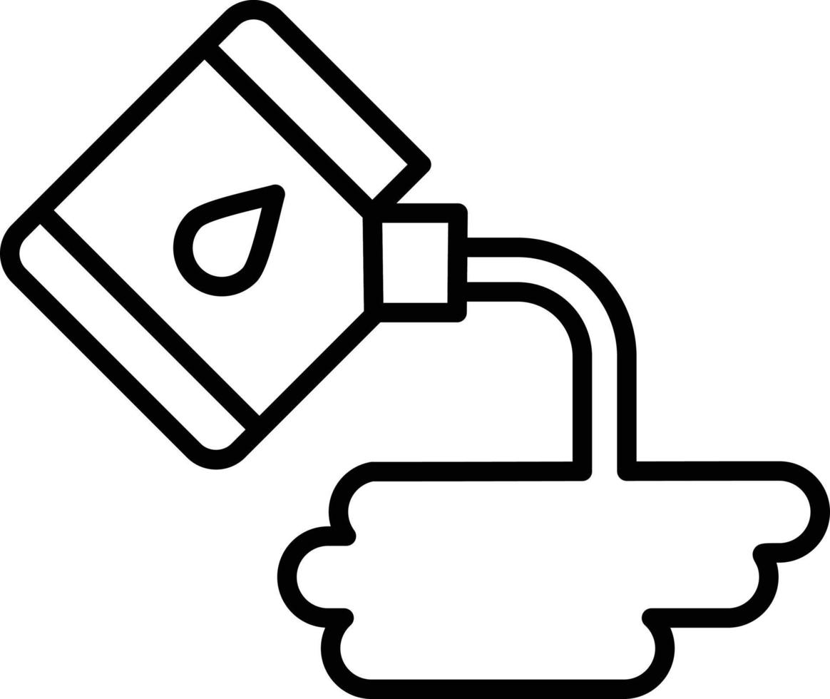 Spill Outline Icon vector