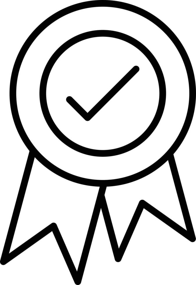 Badge Outline Icon vector