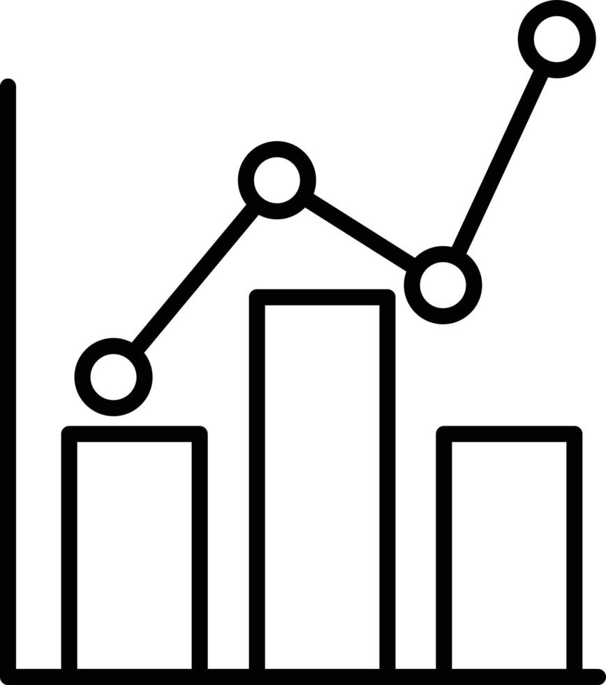 Statistics Outline Icon vector