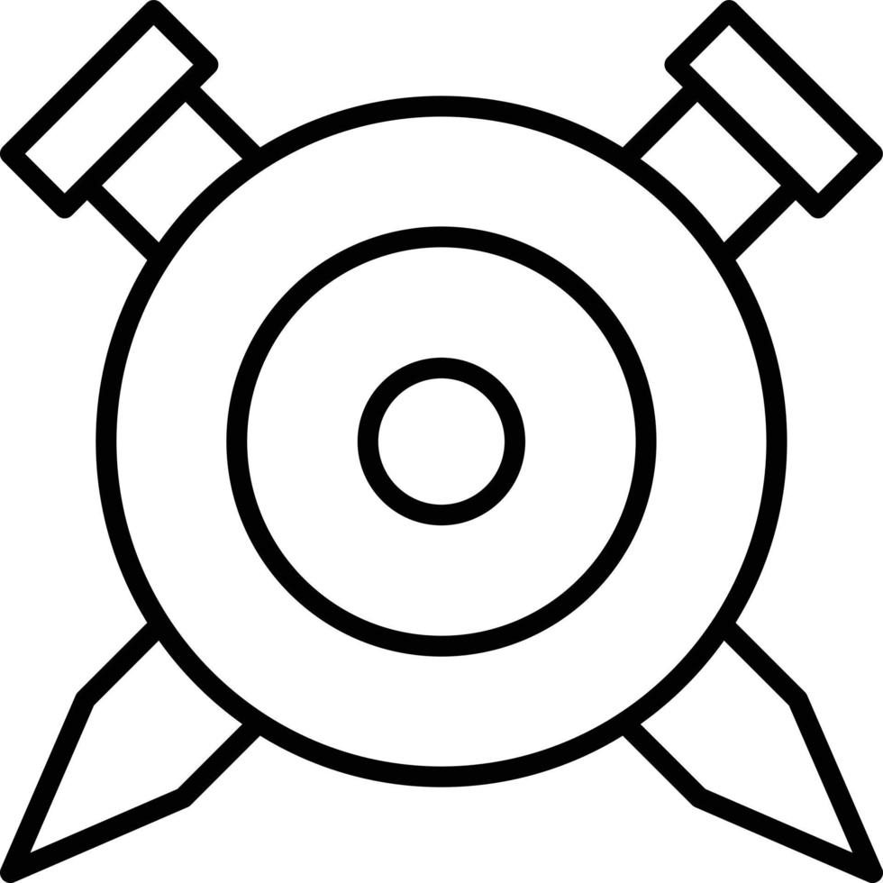 Shield Outline Icon vector