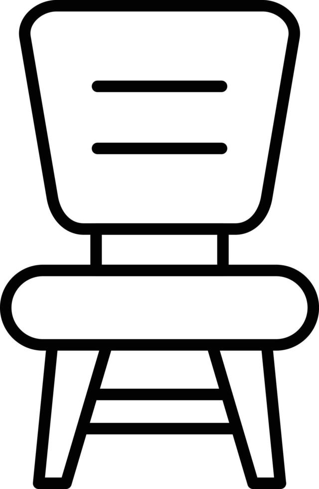 Chair Outline Icon vector