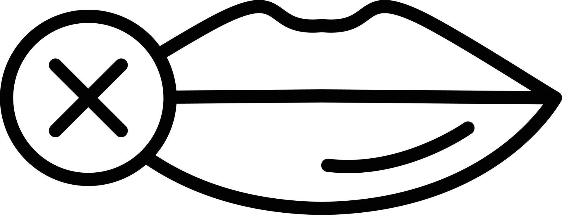 Dumb Outline Icon vector