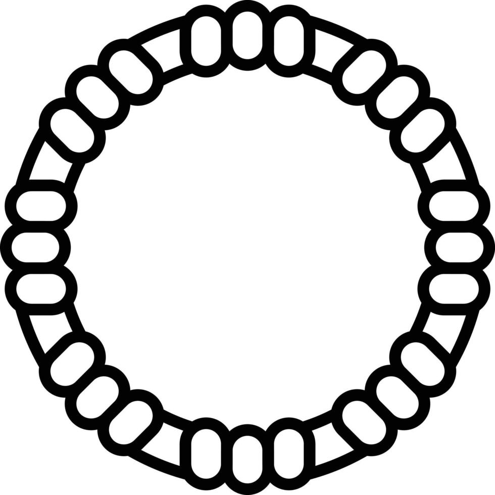 Hula Hoop Outline Icon vector